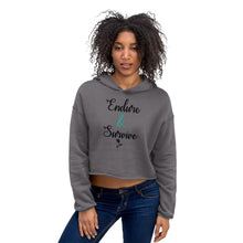 Load image into Gallery viewer, Endure &amp; Survive Crop Hoodie